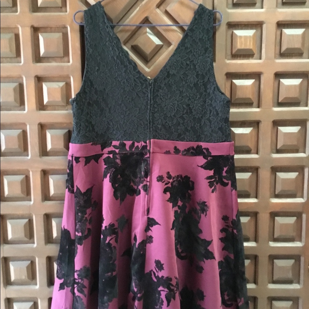 Beautiful Maurice’s  maroon and black dress.